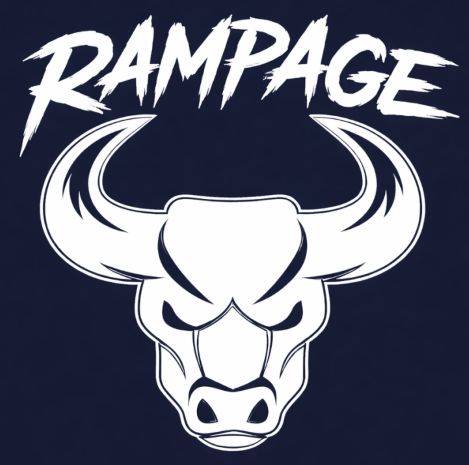 Tracy Rampage Football and Cheer Logo