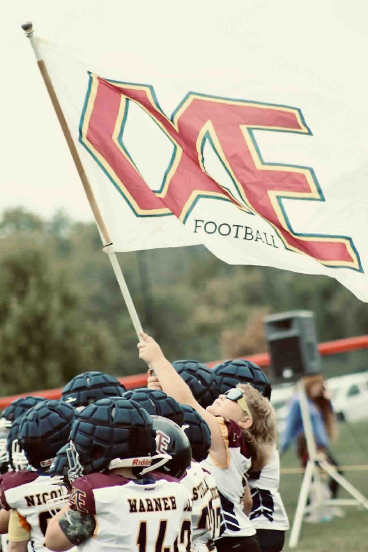 Oakfield-Alabama-Elba Youth Football Logo