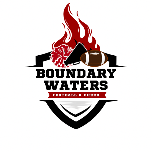 Boundary Waters Football and Cheerleading Logo